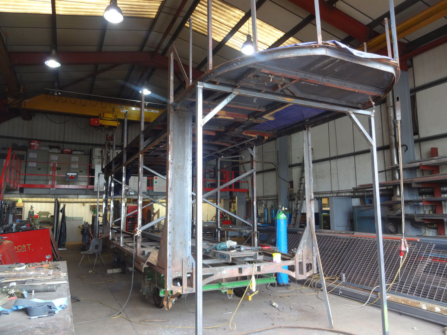 Frame of LCC1 in the Garmendale Engineering Ltd workshop Frame of LCC1 in the Garmendale Engineering Ltd workshop
