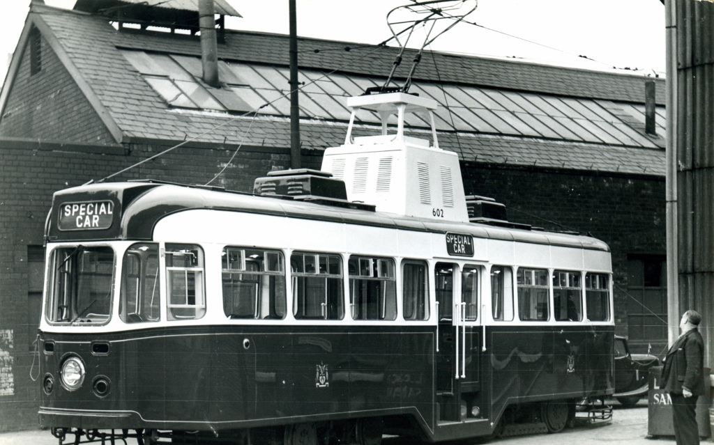 602 at Kirkstall Road works, Bob Parr, 12/5/1953.