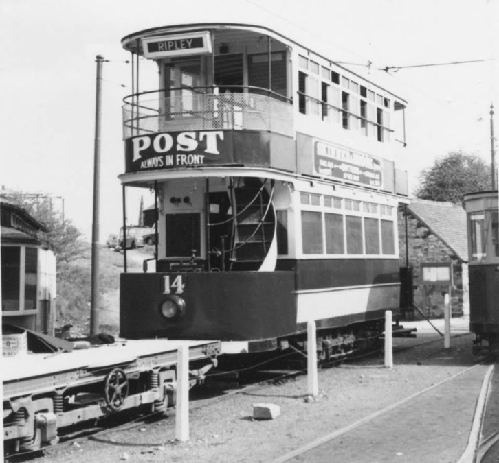 Johannesburg 60 in the guise of Notts and Derby Tramways no. 14 on 11/5/1965.