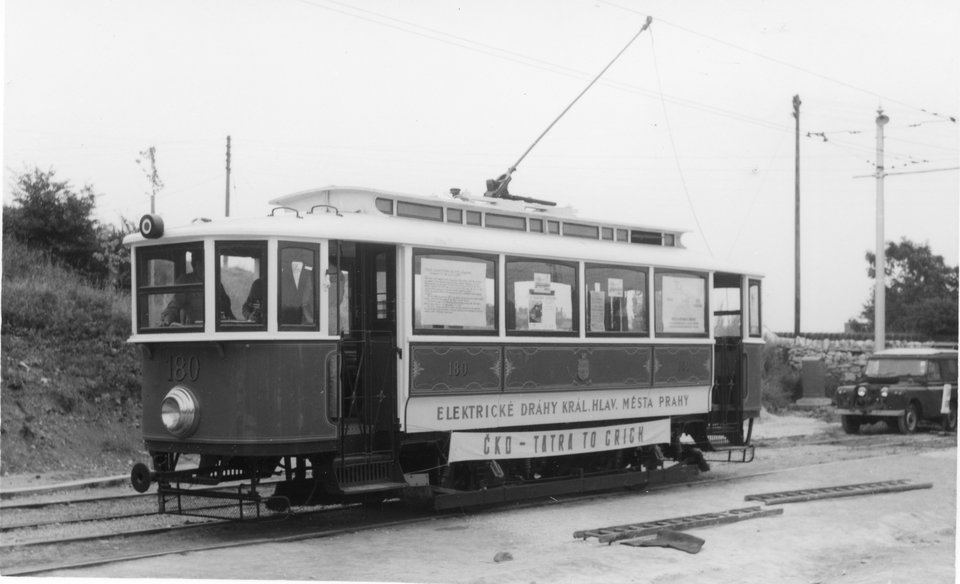 180 shortly after its arrival at Crich. Photo courtesy of Crich TMS photo archive.