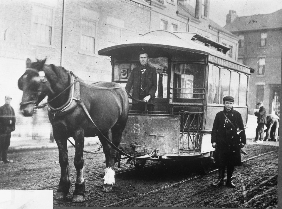 Chesterfield 8 in service. Photo courtesy of Crich TMS photo archive.