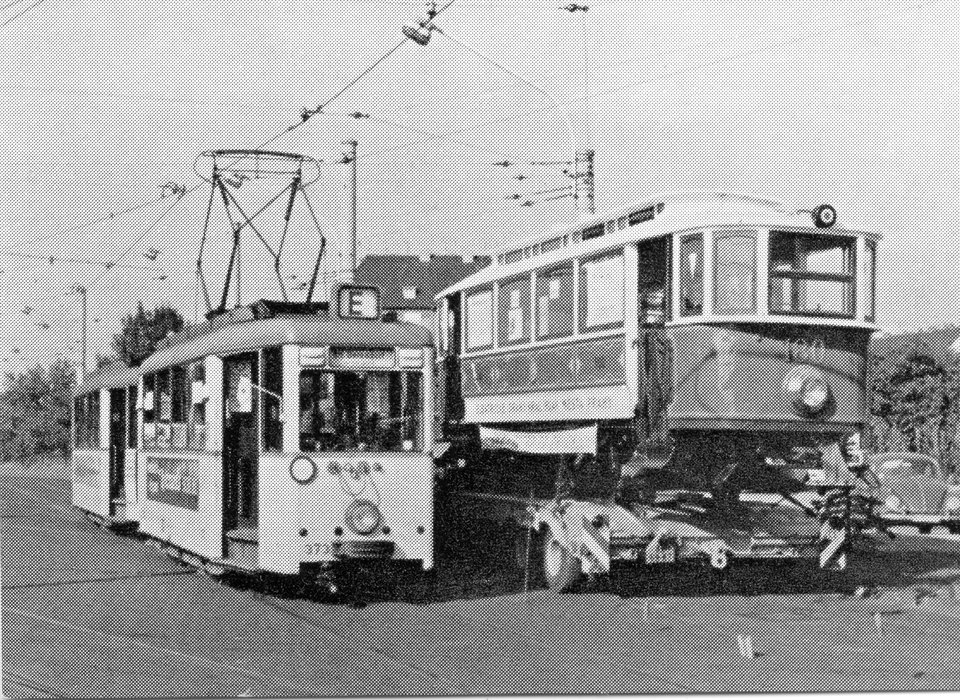 180 in Dusseldorf en route for the channel. Photo courtesy of Crich TMS photo archive