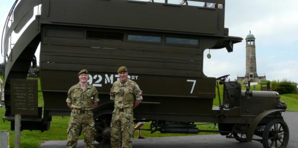 Great War Veteran Visits Crich Stand