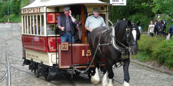 Our own horse-drawn tram.