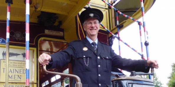 Ian, our new tram driver