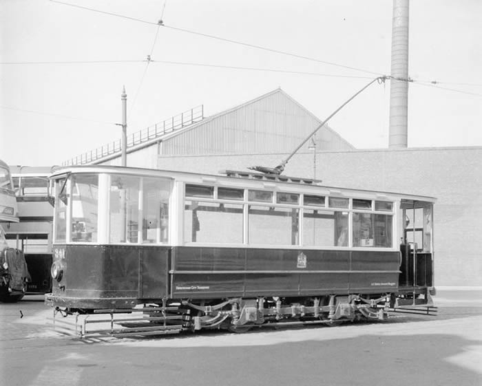 Birmingham single deck tramcar no 341