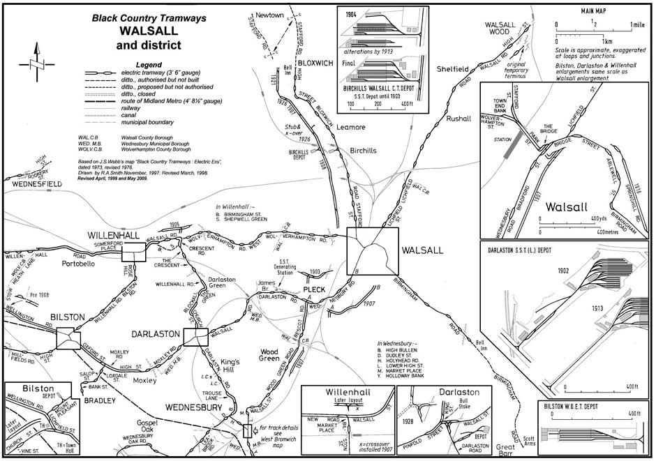 Black Country Tramways, Walsall and District