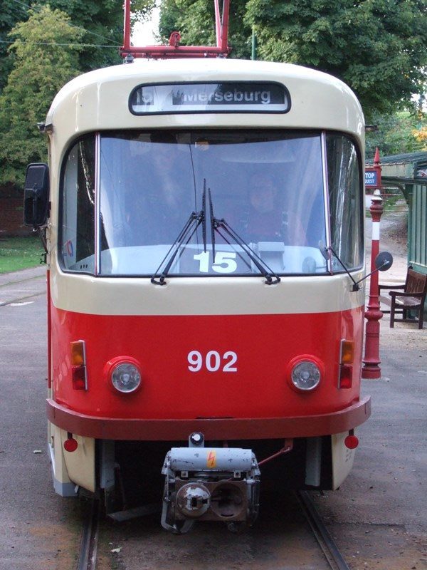 902 in service at Crich shortly after its arrival. Jim Dignan, 25/9/2005