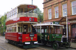 Exciting Arrival at the 20th Leyland Society Gathering on Sunday 8th July Crich Tramway Village