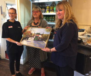 Ruth Gray with Dani Kirk (left) and Christine Shawcross (centre) (