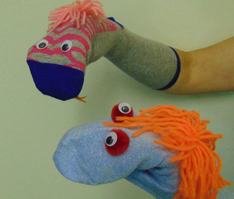 Sock puppets - Crich Tramway Village