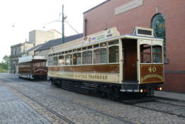 Blackpool & Fleetwood ‘Box’ 40 heading  for the Great North Steam Fair at Beamish.