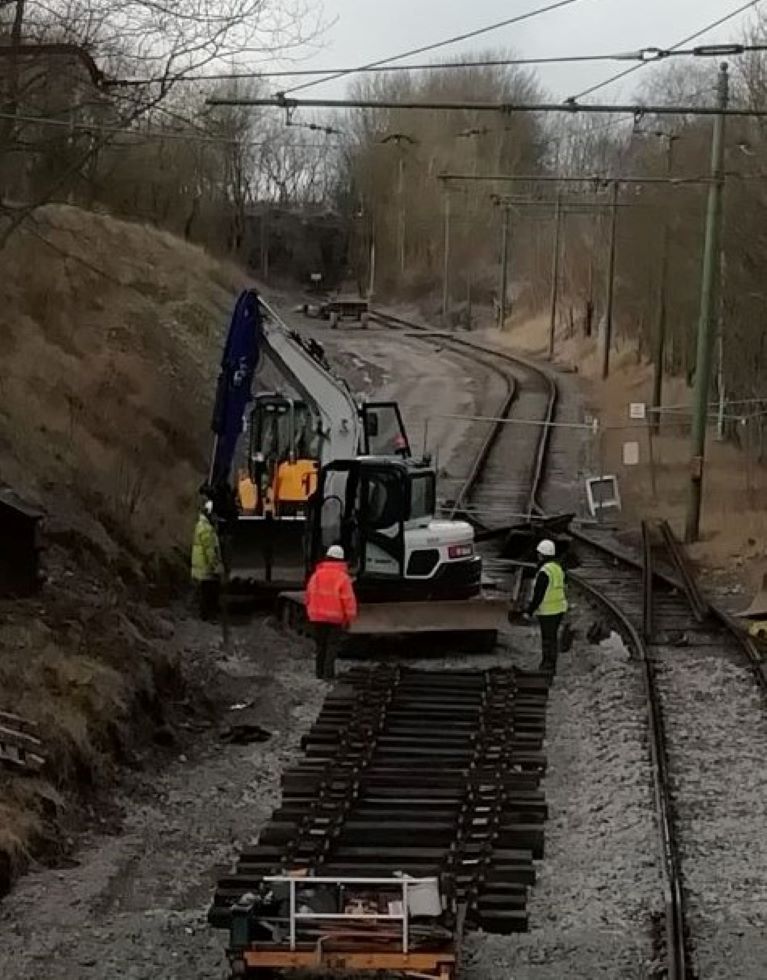 Track work on the bandstand curves - post fund raising