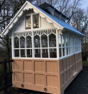 Shelter showing gable end