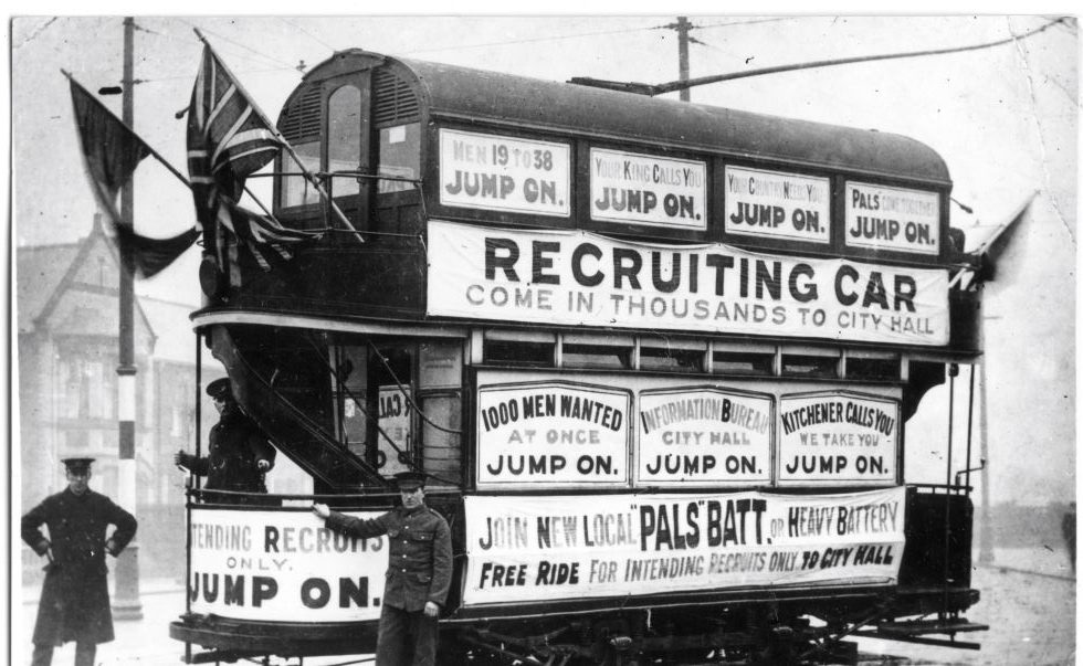 Cardiff Recruitment tramcar Cardiff Recruitment tramcar