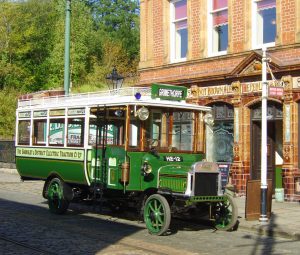 Barnsley & District Combination Car outside Red Lion