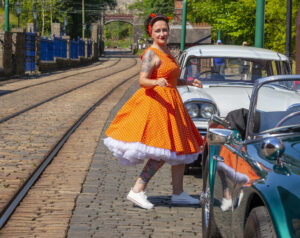 1950s dancing and cars -