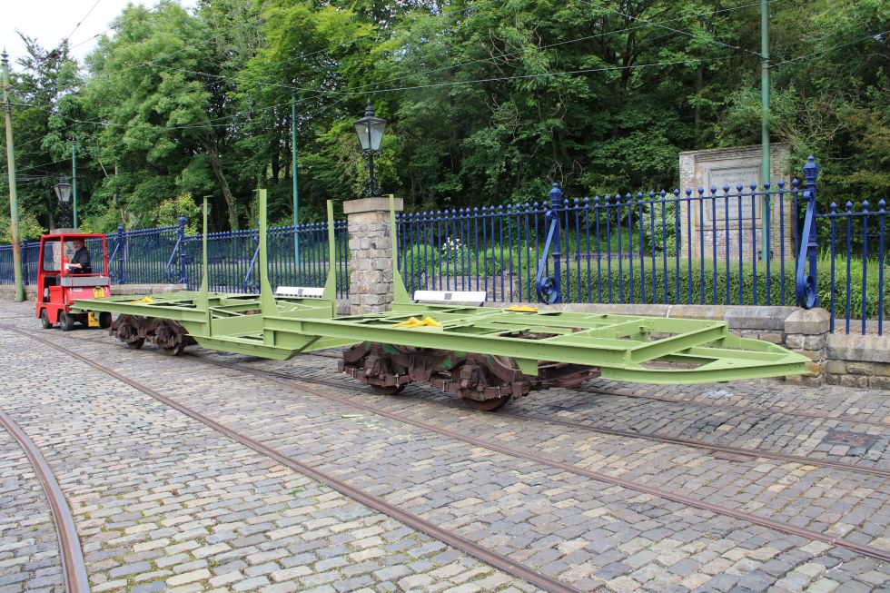 Under frame being moved to Workshop