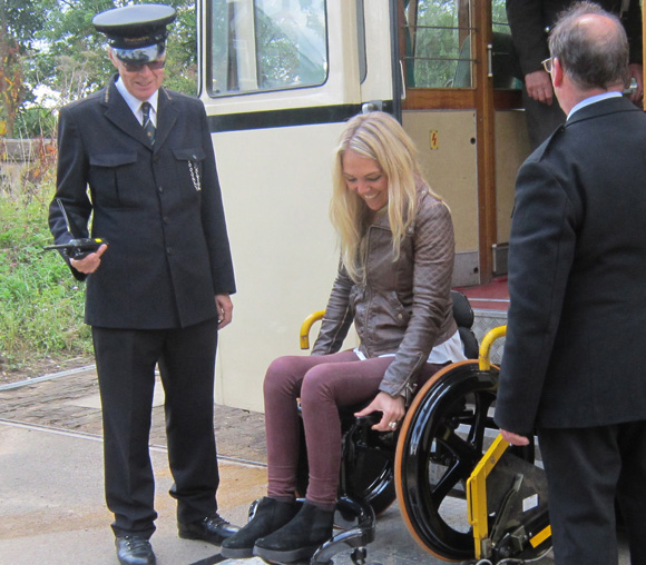 Access Tram in Use