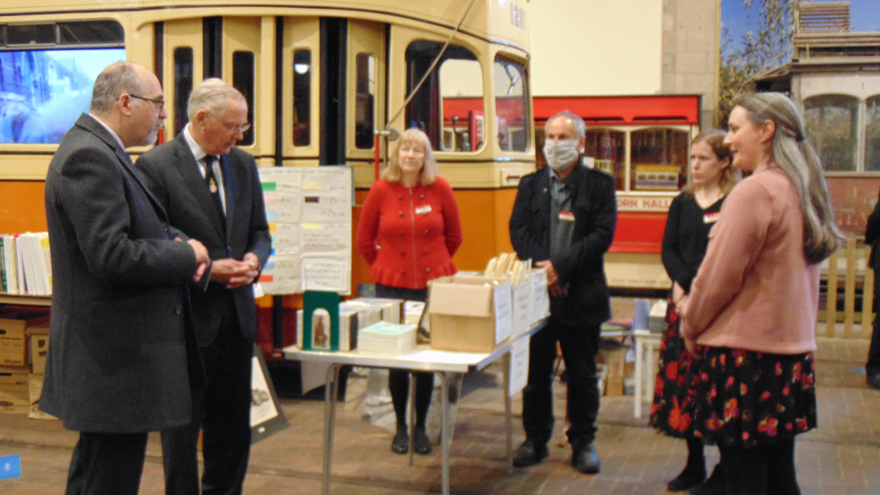 HRH meets the Curatorial Team in the Exhibition Hall 