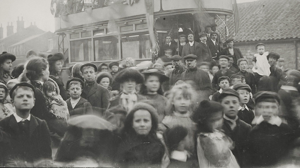 Arrival of new trams 1905
