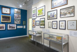 A Display in Ripley Library and the Art of Trams at Crich