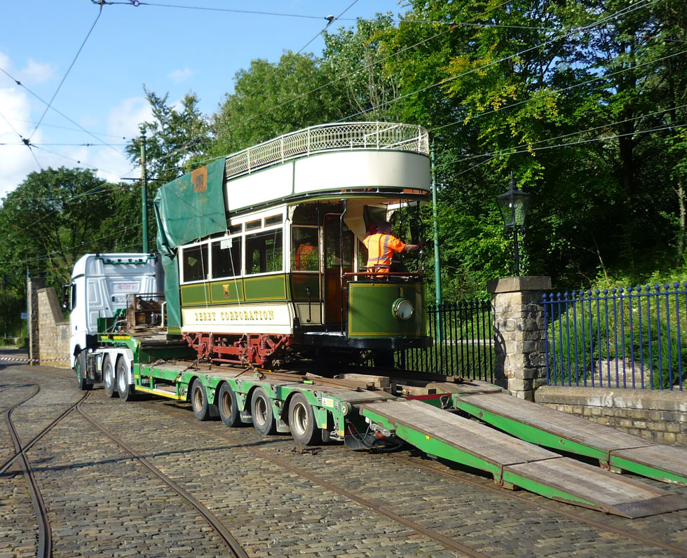 Derby 1 Departs Crich for Derby -Photo John Huddlestone