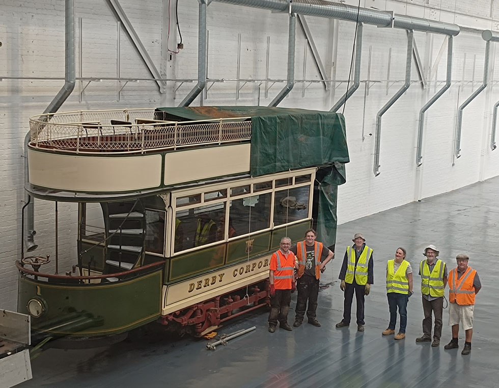Derby 1 at Great Northern Classics and the team from Crich Tramway Village -