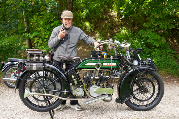 Best in Show and Best Pre-War Winner - John Shepherd with his BSA Model A