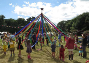 Maypole dancing