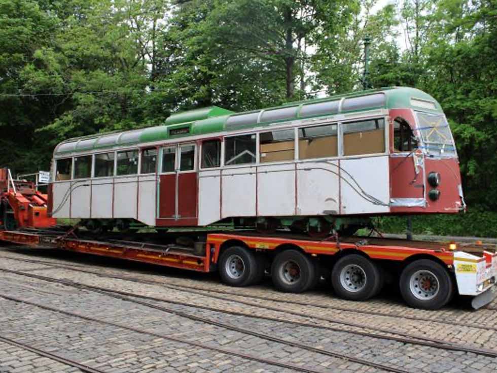 Blackpool 298 arriving at Crich